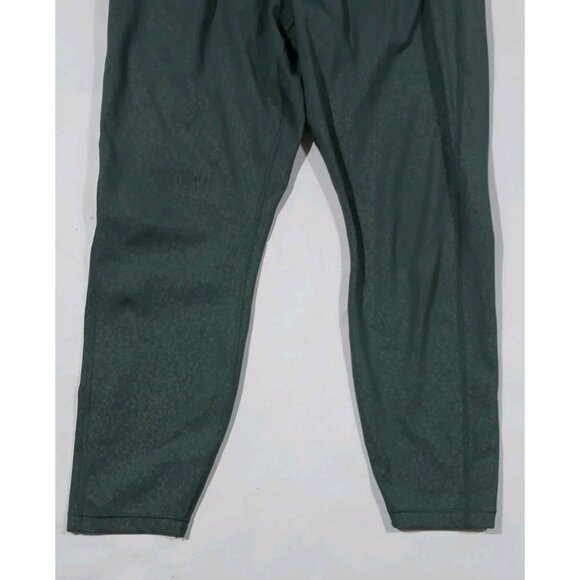 Athleta Ultimate Stash Pocket Embossed 7/8 Tights Size XL Green Run Gym - Picture 3 of 7